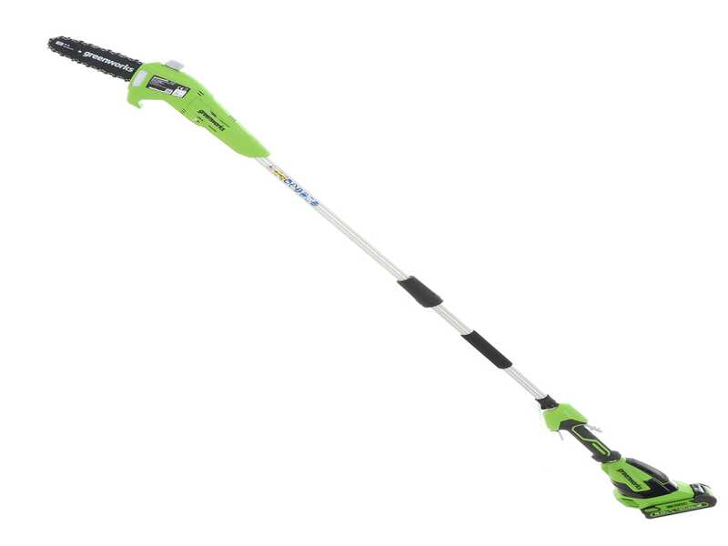Greenworks G40PSF 40V - Akku-Astkettens&auml;ge  mit Schultergurt und Teleskopschaft - OHNE AKKU UND LADEGER&Auml;T