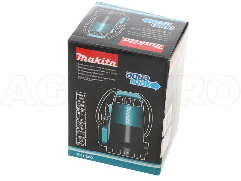 Elektrische Tauchpumpe f&uuml;r Klarwasser Makita PF0300 - Elektropumpe 300 W