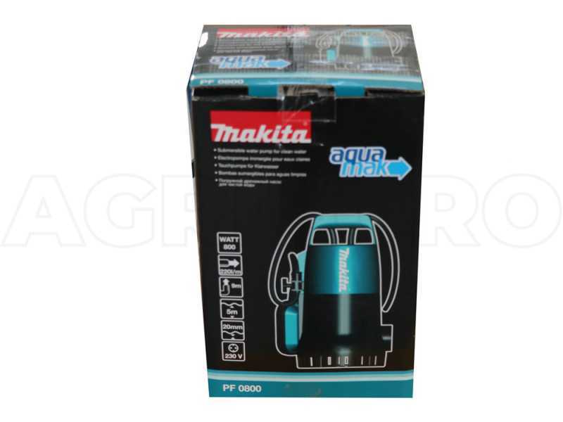 Elektrische Tauchpumpe f&uuml;r Klarwasser Makita PF0800 - Elektropumpe 800 W