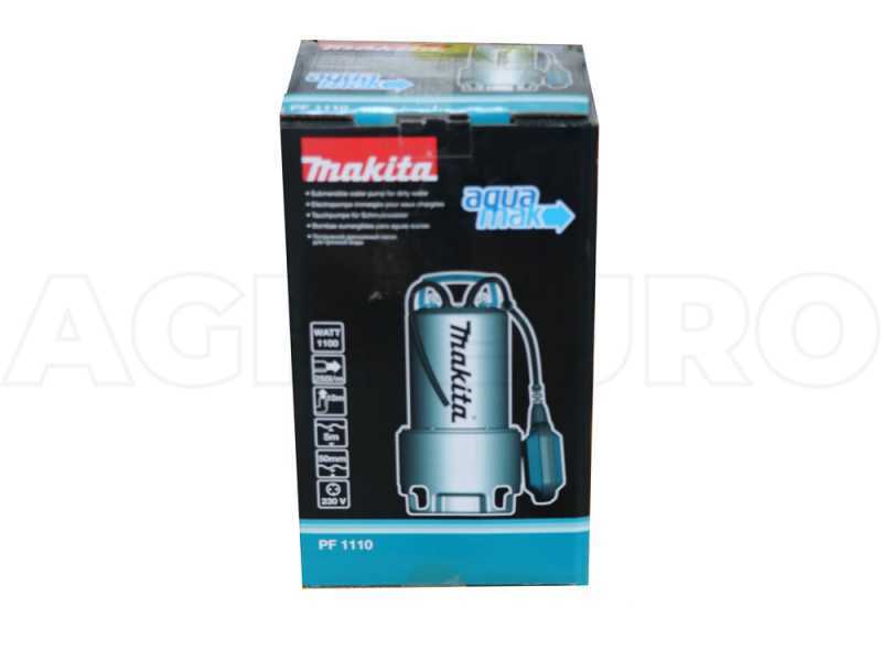 Makita PF1110 &ndash; Elektrische Tauchpumpe f&uuml;r Schmutzwasser &ndash; 1100 W