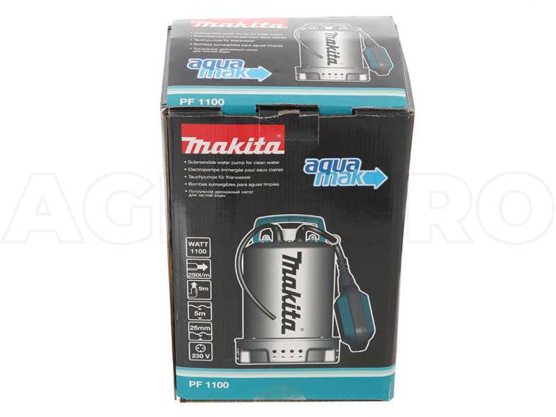 Elektrische Tauchpumpe f&uuml;r Klarwasser Makita PF1100 - Elektropumpe 1100 W