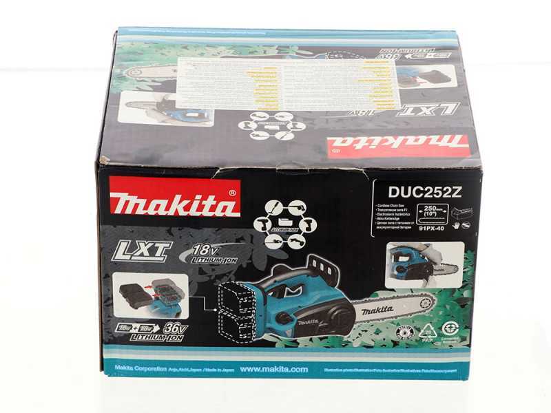 Akku Kettens&auml;ge Makita DUC252 - 2 Akkus 5Ah 18V und Akkuladeger&auml;t im Lieferumfang