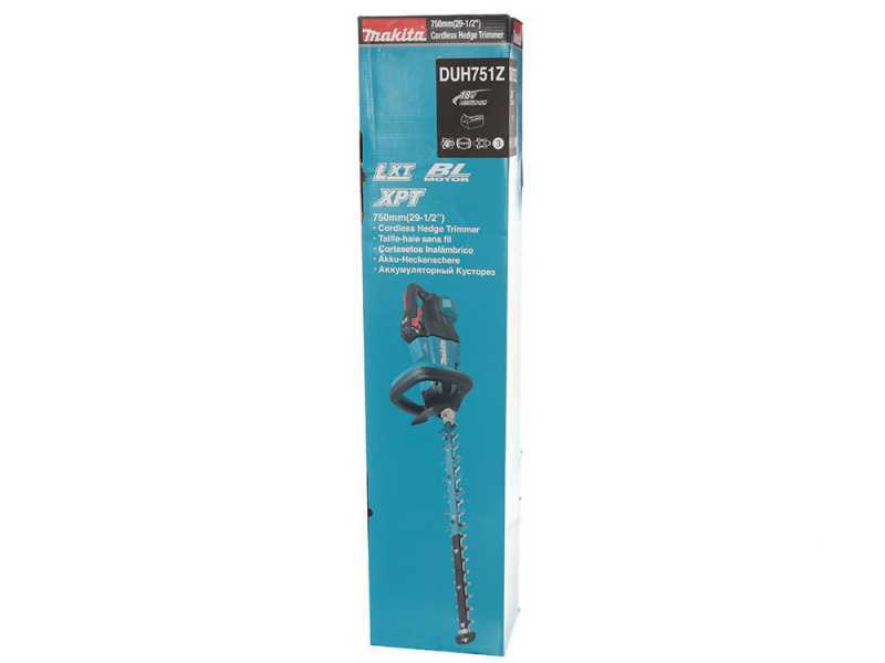 Akku Heckenschere Makita DUH751 - Schwert 75 cm - Akku und Ladeger&auml;t im Lieferumfang