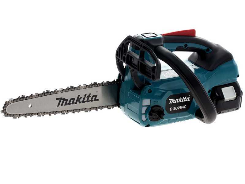 Batteriebetriebene Elektro Kettens&auml;ge Makita DUC254C -  Akku 3Ah 18V und Akkuladeger&auml;t