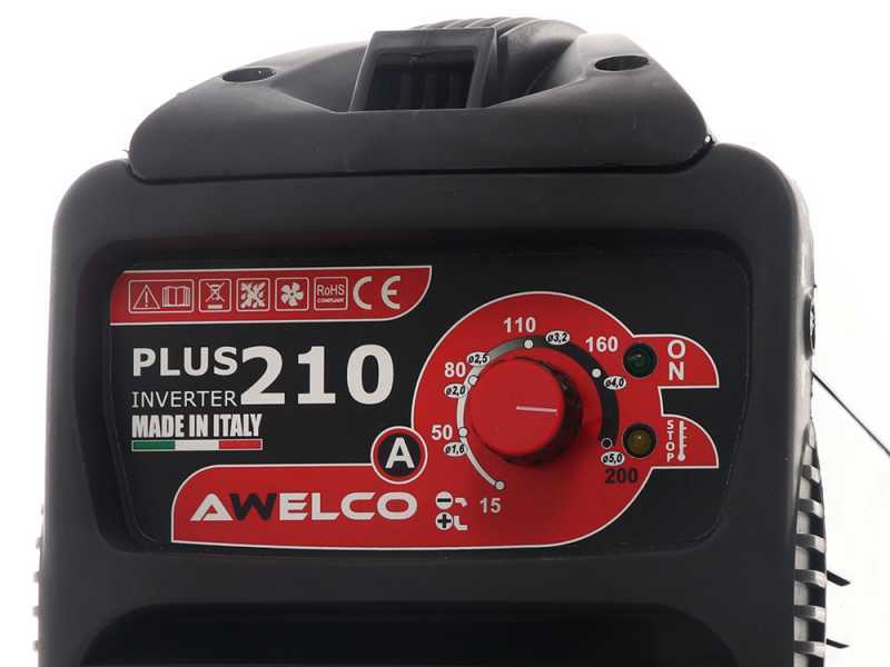 Elektrode Inverter Schwei&szlig;ger&auml;t mit Gleichstrom MMA Awelco Plus 210 - 200A - 230V