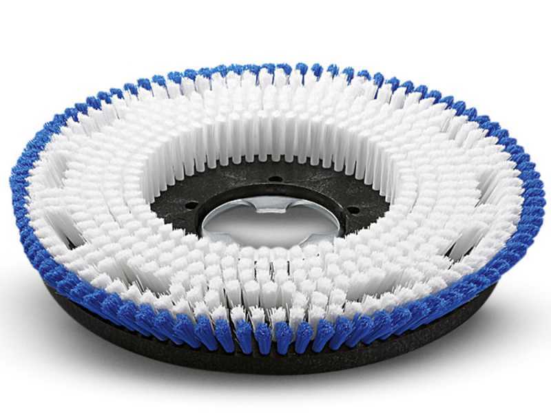 MITTLERE/WEICHE BLAUE/WEI&szlig;E B&Uuml;RSTENSCHEIBE 430 mm