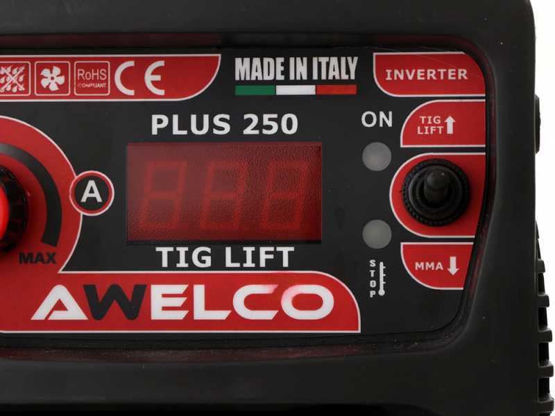 Inverter Schwei&szlig;ger&auml;t Awelco Plus 250 TIG LIFT - MMA - 220A - Schwei&szlig;strom 15 - 220