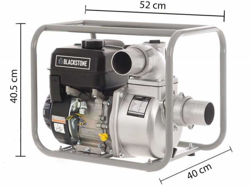 Benzin Wasserpumpe Blackstone LP50 EVO, Anschlüsse 50 mm - 2