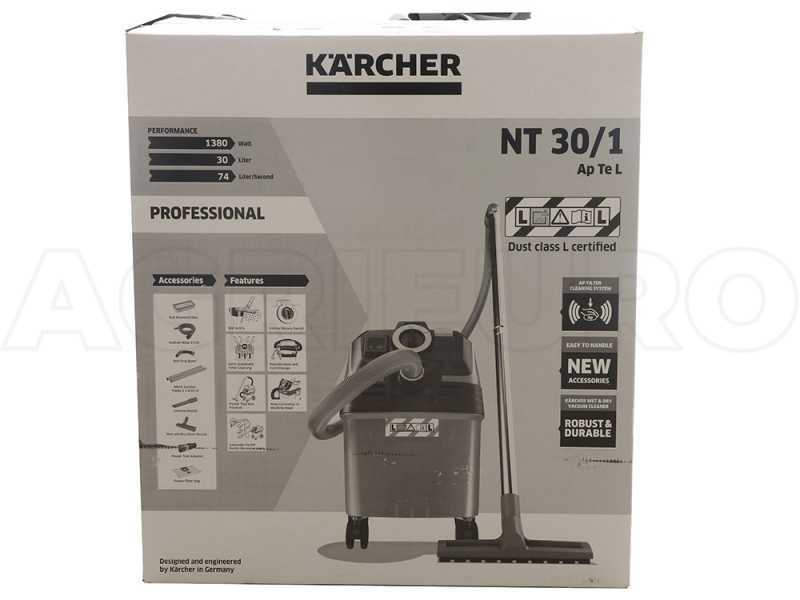 K&auml;rcher Pro NT 30/1 Ap L - Trocken-/ Nasssauger - Mit halbautomatischem Filterr&uuml;ttler - Beh&auml;lter 30 l - 1200W