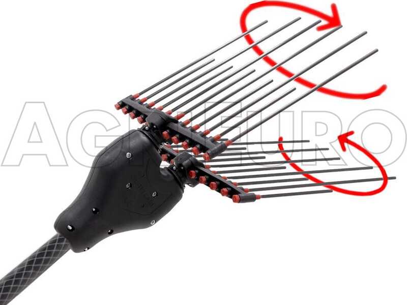 Akku Olivenr&uuml;ttler Castellari Tornado Carbon L V3 230/330 - Teleskopschaft aus Kohlenstoff