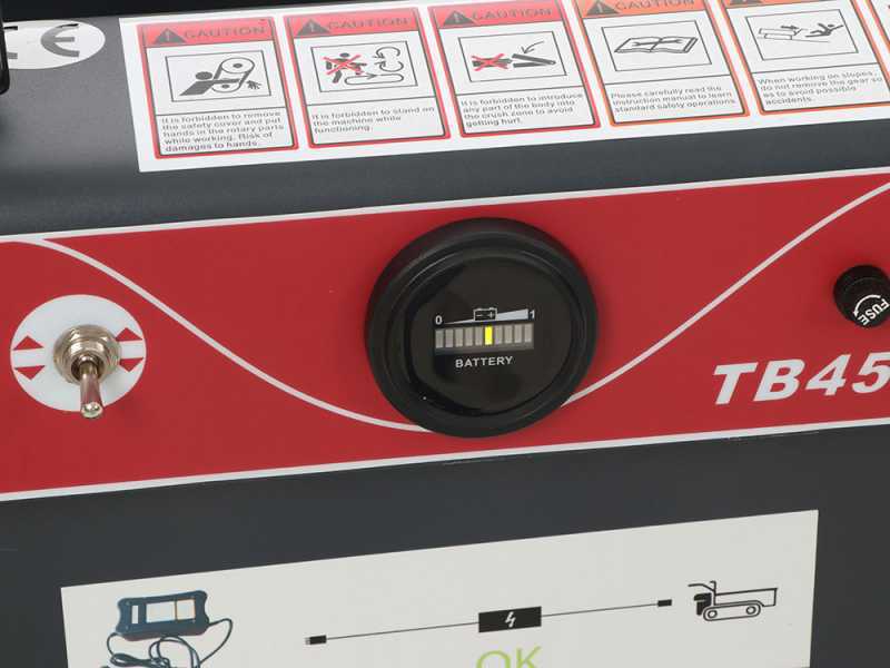 BlackStone TB 4500 E - Akku-Raupendumper mit ausziehbarer Mulde, LED-Beleuchtung