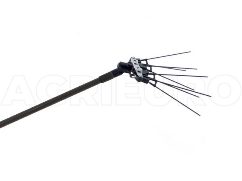 Schwarzer Schaft f&uuml;r Olivenr&uuml;ttler mit Hahn - fest - aus Aluminium ExtraLight 100 cm