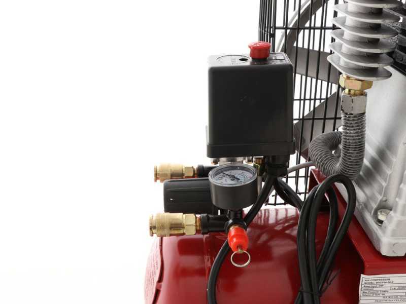 GeoTech-Pro BACP50-8-2 - Elektrischer Kompressor mit Riemenantrieb - Motor 2 PS - 50 l - Leistung 8 bar