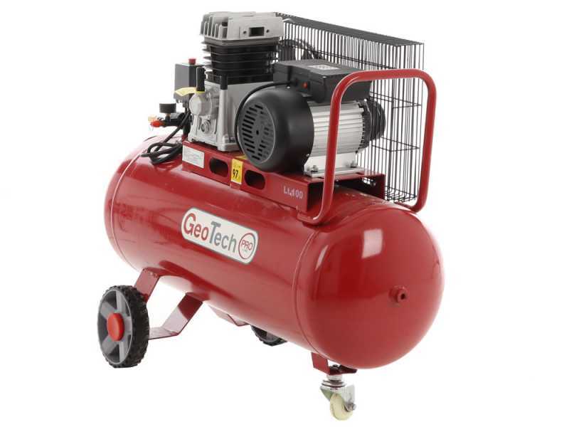 GeoTech-Pro BACP100-8-2 - Elektrischer Kompressor mit Riemenantrieb - Motor 2 PS - 100 l - Leistung 8 bar