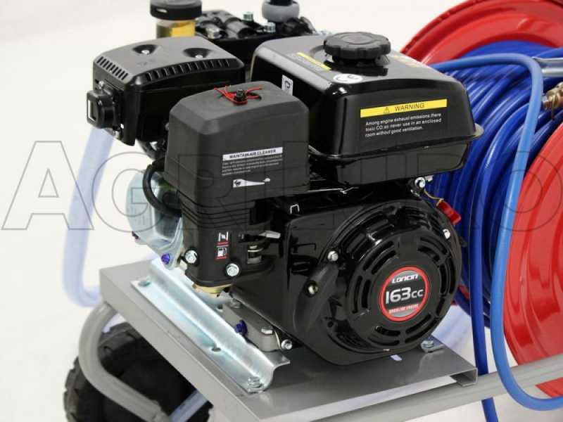 Membranpumpe Comet APS 41 mit Benzinmotor Loncin 5,5 PS auf Wagen