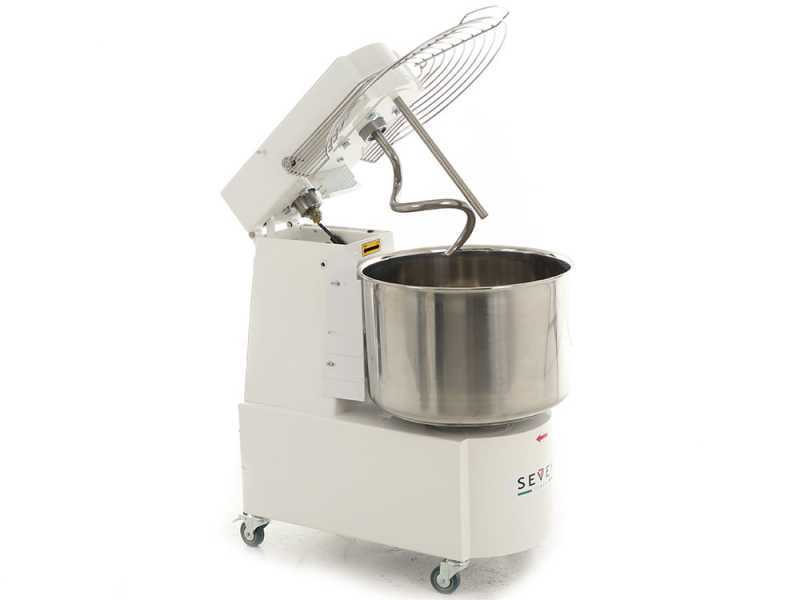 Spiralkneter Seven Italy GHR 50 2V - 230 V - mit R&auml;dern und Zeitschalter - 2 Geschwindigkeiten