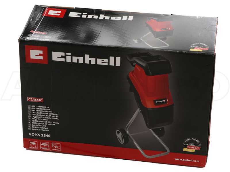 Einhell GC-KS 2540 - Elektro H&auml;cksler mit Messern - Fangkorb