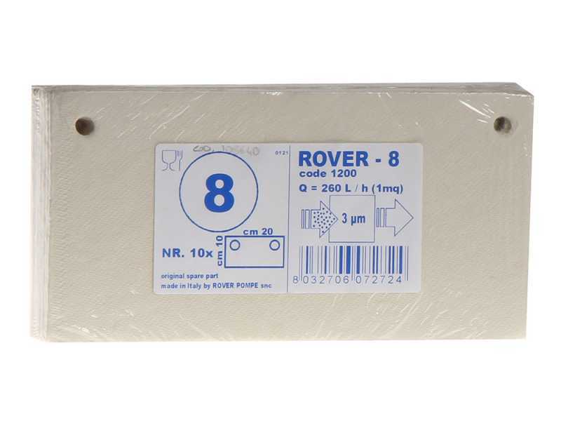 Sorte 8 - Filterkartons Rover f&uuml;r Pulcino Filterpumpen &ndash; 20 x 10 cm &ndash; 10 Stk