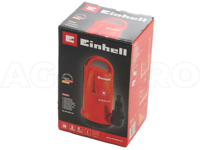 Elektrische Tauchpumpe f&uuml;r Klarwasser Einhell GC-SP 5511 IF - integrierter Schwimmer