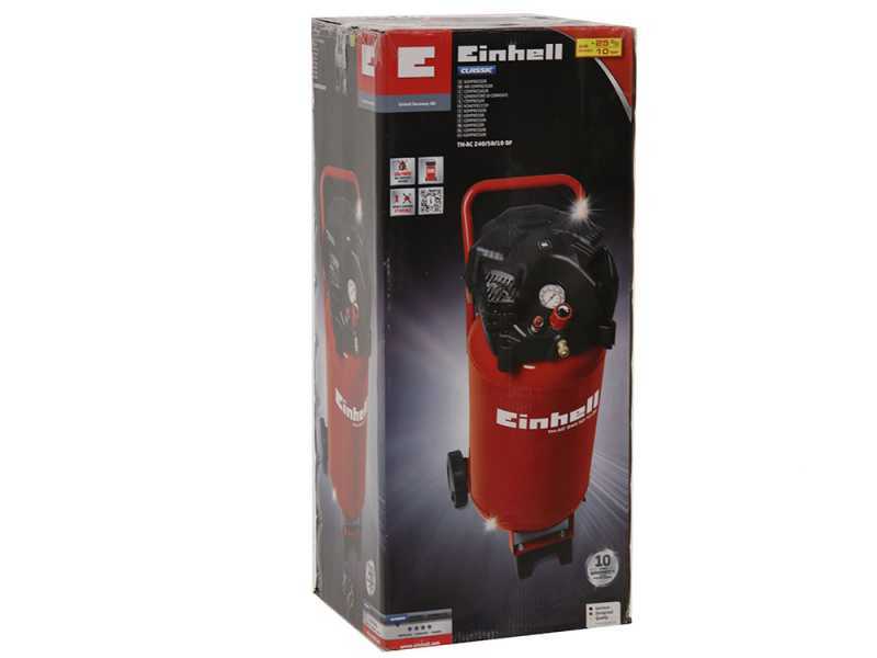 Einhell TH-AC 240/50/10 OF - Tragbarer elektrischer Kompressor Motor 2 PS - 50 l oilless