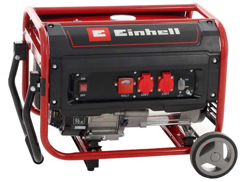 Einhell TC-PG 35/E5 - Benzin-Stromerzeuger auf R&auml;dern mit AVR-Regelung 3.1 kW - Dauerleistung 2.6 kW - 230V