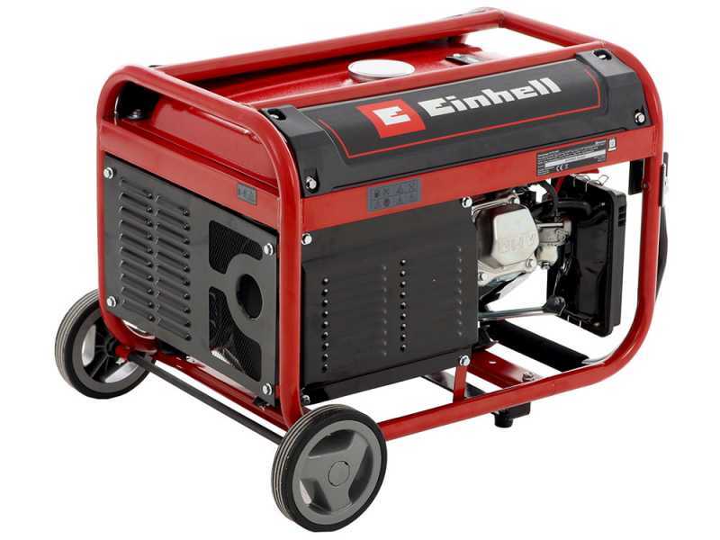 Einhell TC-PG 35/E5 - Benzin-Stromerzeuger auf R&auml;dern mit AVR-Regelung 3.1 kW - Dauerleistung 2.6 kW - 230V
