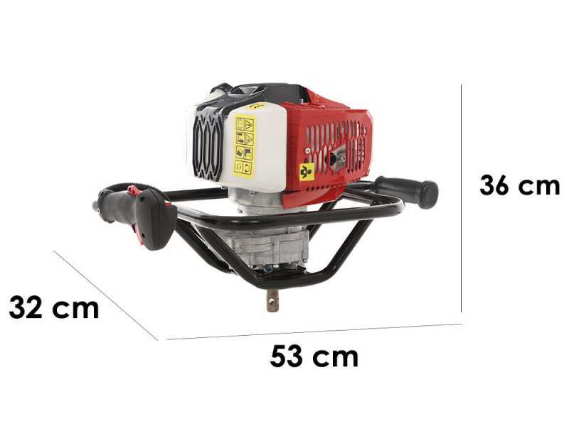 GeoTech EA520 EVO - Erdbohrer - 2-Takt Motor - BOHRSPITZE NICHT ENTHALTEN
