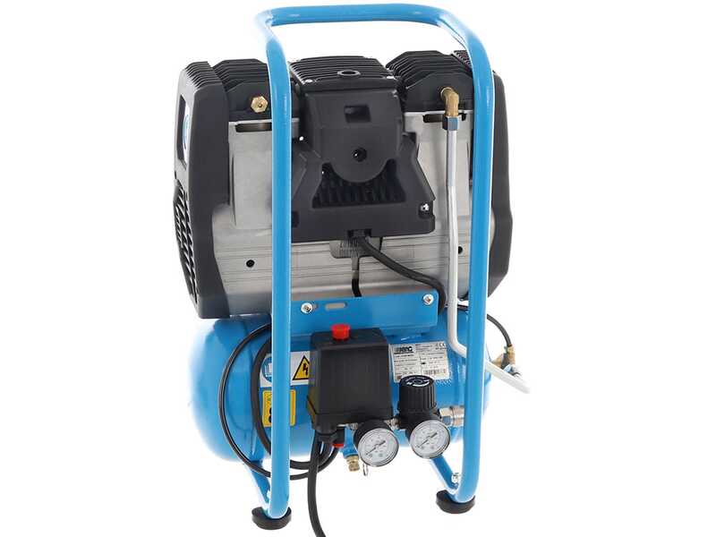 ABAC START SILENT OS20P - Schallged&auml;mpfter, &ouml;lfreier, einphasiger elektrischer Luftkompressor - Motor 2 PS - 6 l