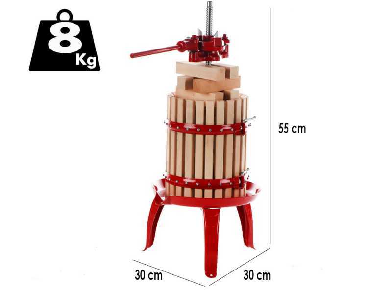 Baesso Torchio 15 - Manuelle Weinpresse - 4 l