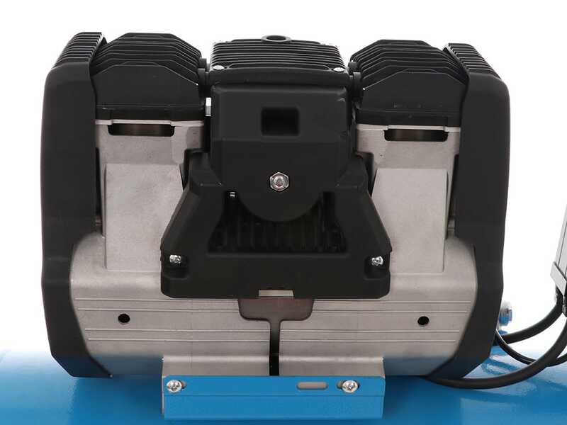 ABAC MONTECARLO OS20P - Schallged&auml;mpfter, &ouml;lfreier, einphasiger elektrischer Luftkompressor - Motor 2 HP - 50 lt