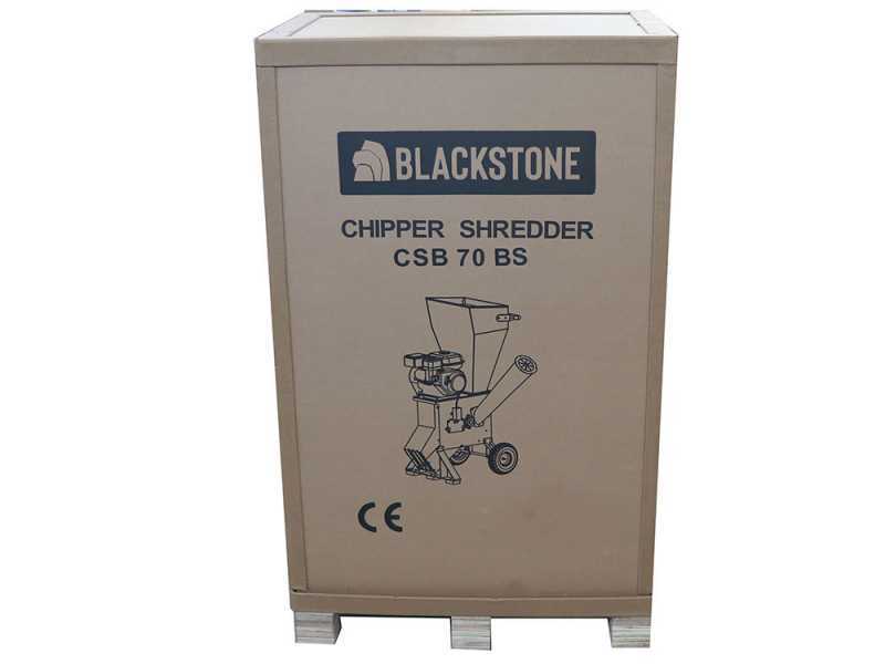 BlackStone CSB70B - Benzin H&auml;cksler  - Benzinmotor Briggs &amp; Stratton 6.5 PS