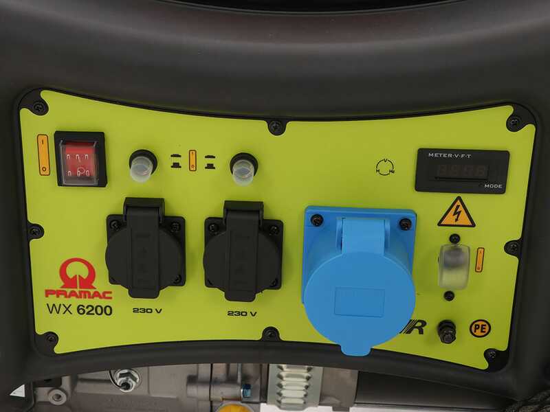 Pramac WX6200 - Benzin-Stromerzeuger mit R&auml;dern und AVR-Regelung - Dauerleistung 5.4 kW - 230V