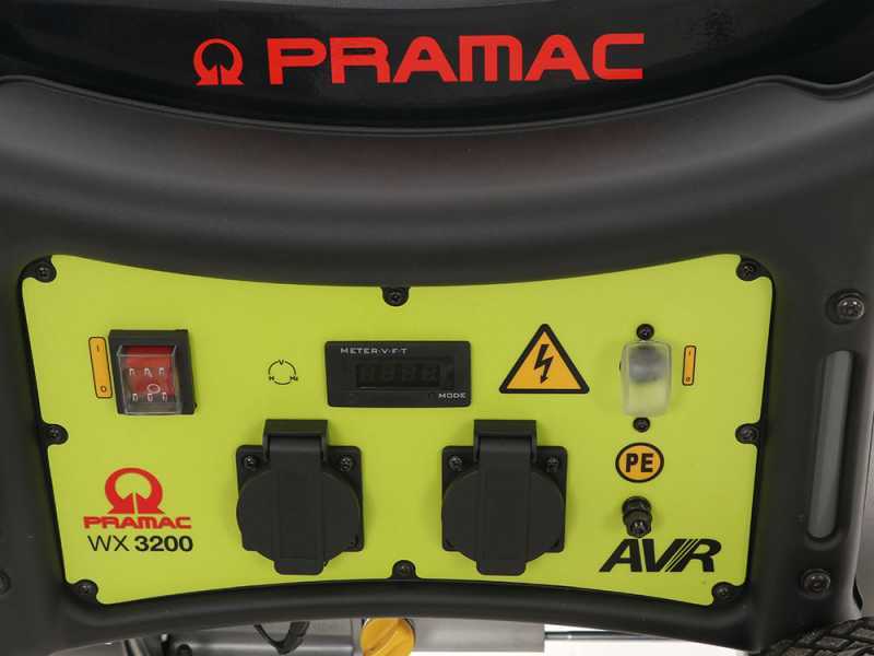 Pramac WX3200 - Stromerzeuger mit R&auml;dern 2.85 kW - Dauerleistung 2.45 kW - 230V