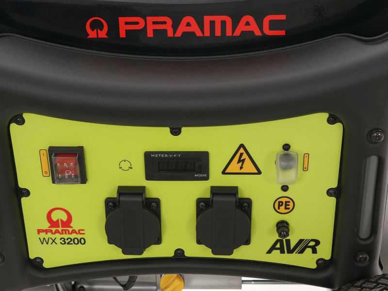 Pramac WX3200 - Stromerzeuger mit R&auml;dern 2.85 kW - Dauerleistung 2.45 kW einphasig