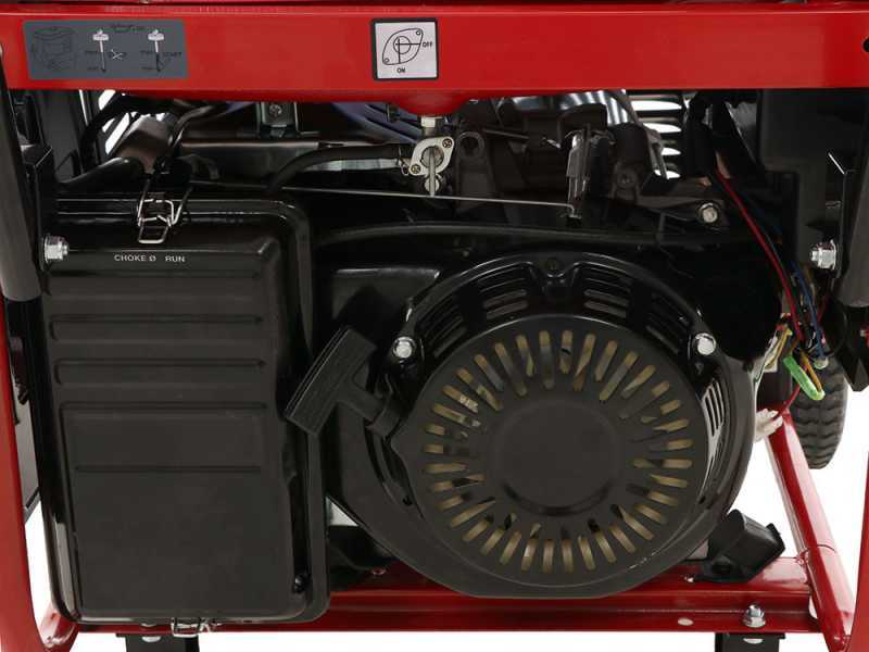 Einhell TC-PG 55/E5 - Benzin-Stromerzeuger mit R&auml;dern und AVR-Regelung 5.5 kW - Dauerleistung 3.6 kW dreiphasig