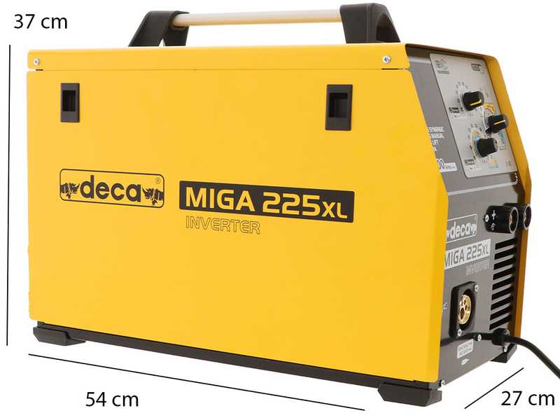 Inverter F&uuml;lldraht-Schwei&szlig;ger&auml;t Multiprocessing Deca MIGA 225XL 1Ph 230/50-60 - GAS/NO GAS
