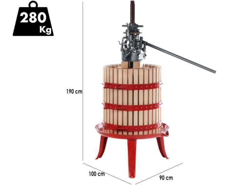 Baesso Torchio 60 - Manuelle Weinpresse - 210 l