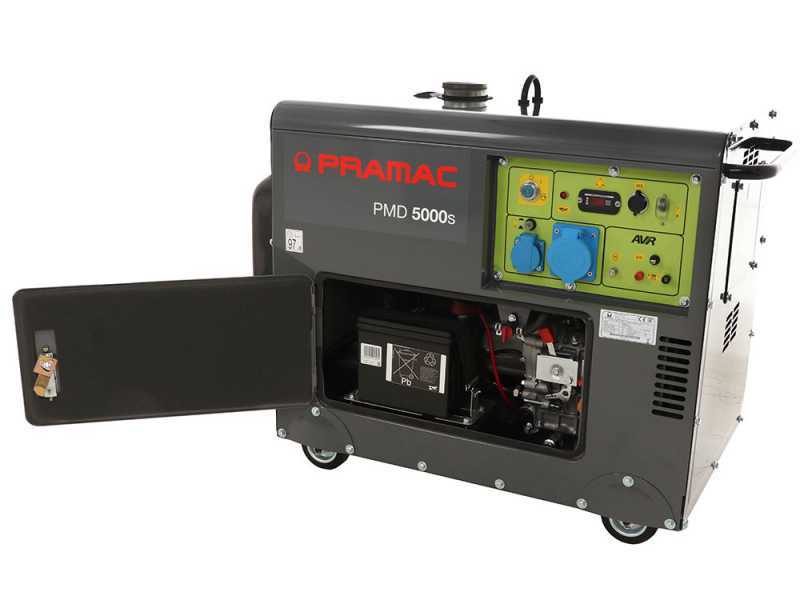 Pramac PMD5000s - Diesel Notstromaggregat 230V - 5 kW - leise - inkl. ATS Notstromautomatik