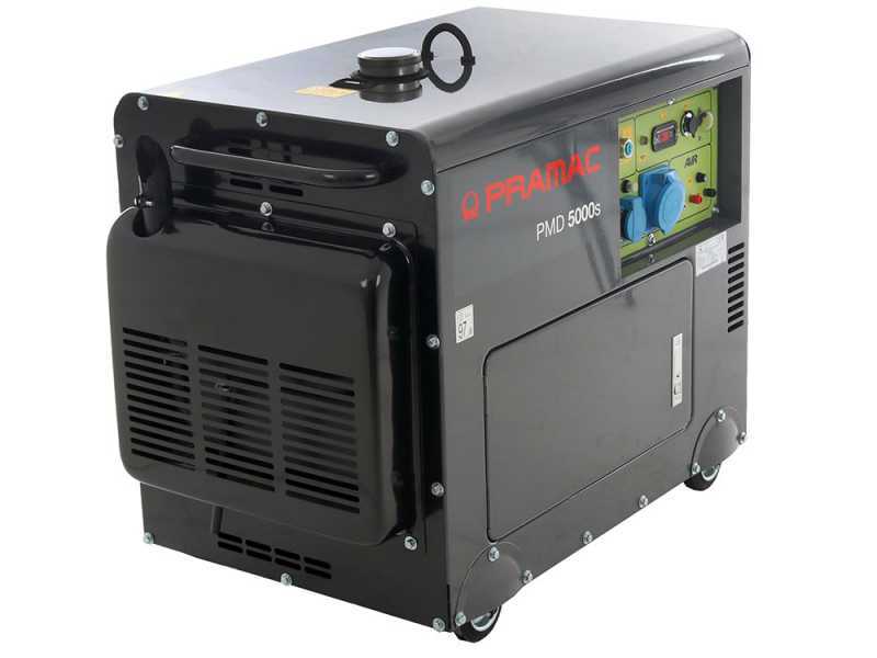 Pramac PMD5000s - Leiser Diesel-Stromerzeuger mit AVR-Regelung 5 kW - Dauerleistung 4.2 kW - 230V