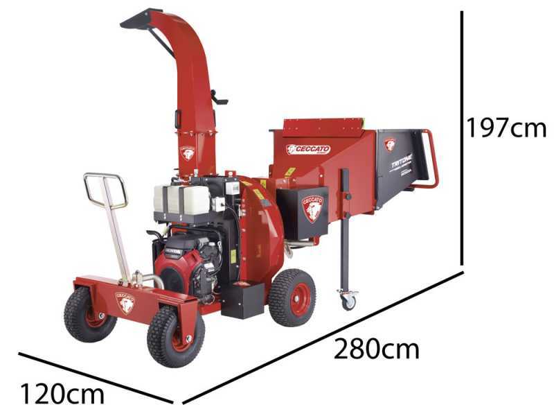 Ceccato Tritone Mega Monster - Profi H&auml;cksler - Honda Motor GX 690