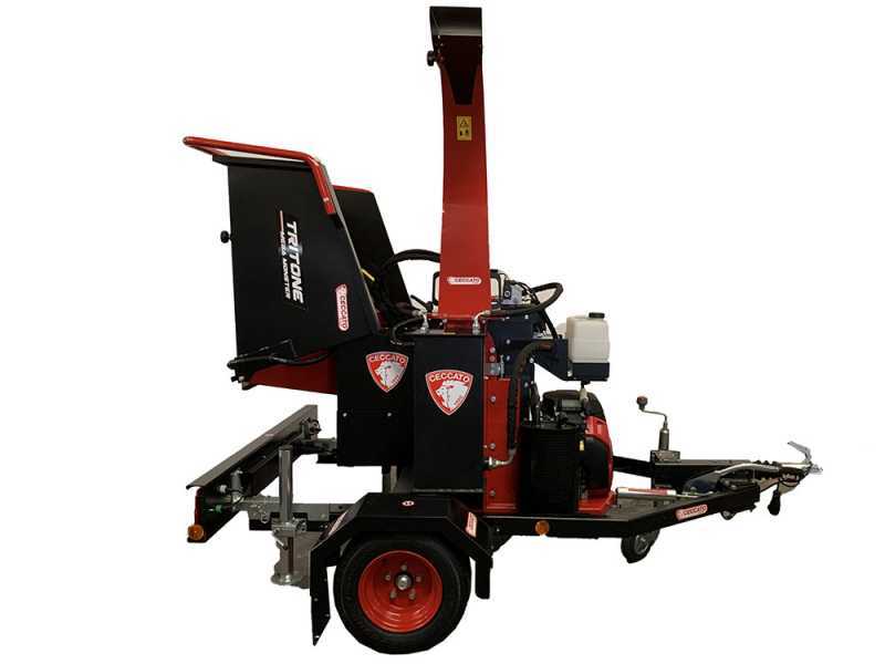 Ceccato Tritone Mega Monster - Profi H&auml;cksler auf Wagen - Honda Motor GX 690