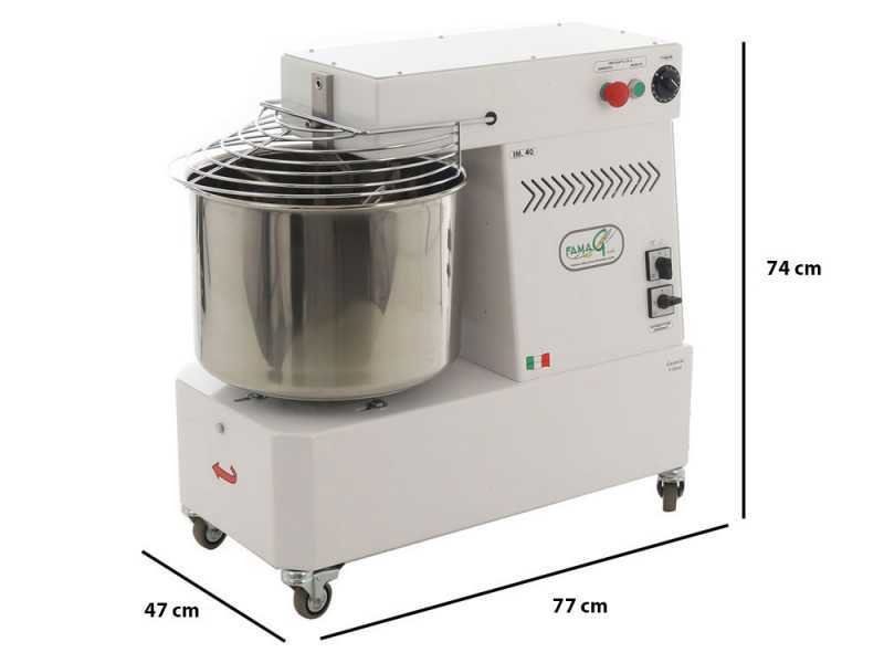 Professioneller Spiralkneter Famag IM 40 - 400V - 2 Geschwindigkeiten - 38 kg