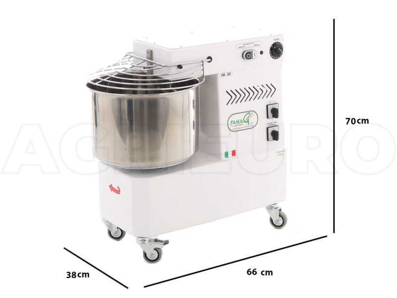 Spiralkneter Famag IM20 - 400V - 2 Geschwindigkeiten - 18 KG