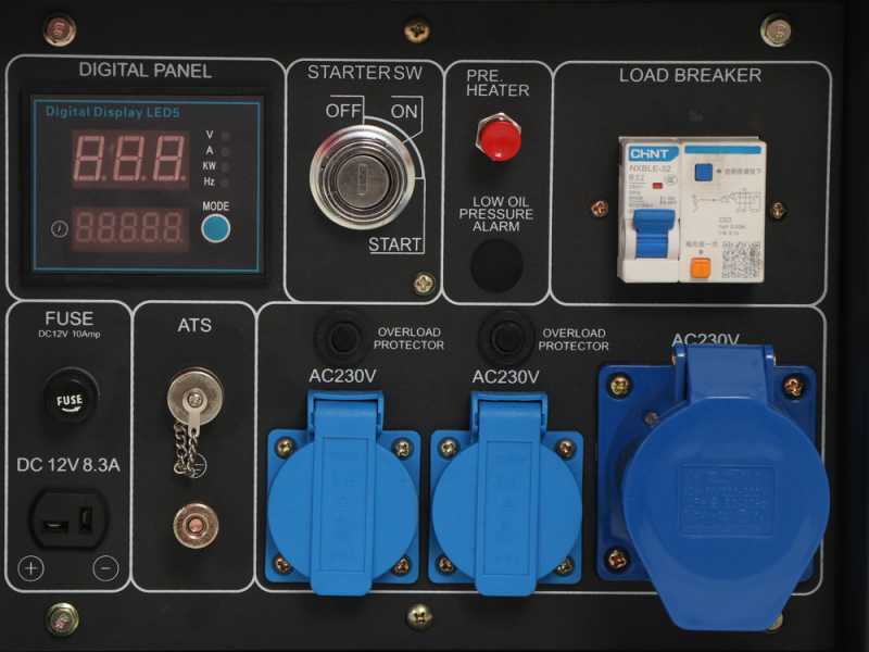 Blackstone OFB 8500 D-ES - Diesel-Stromerzeuger mit AVR-Regelung 6.3 kW - Dauerleistung 6.0 kW - 230V