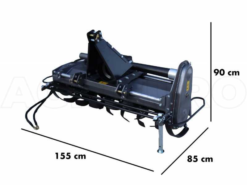 Blackstone BHTL-125 - Ackerfr&auml;se f&uuml;r mittleschwere Eins&auml;tze - mit hydraulischer Verschiebung