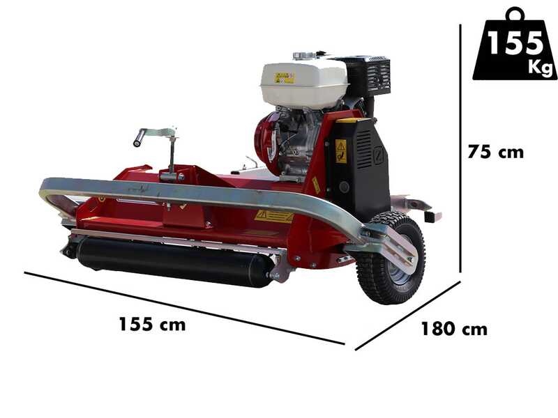 Zanon TSM Off-Road 1000 - Mulcher mit Benzinmotor f&uuml;r Quad - Honda GX390
