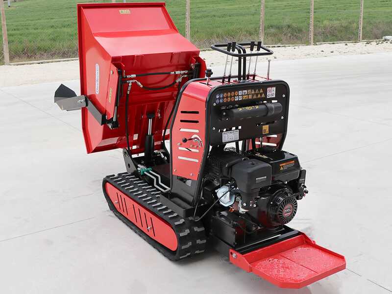 GeoTech Pro Geoporter 550 DHS Hydro &ndash; Raupendumper mit hydraulischer Kippmulde 500 kg &ndash; Hydrostatischer Antrieb