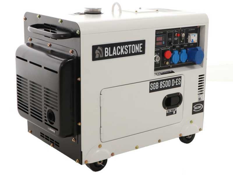 Blackstone SGB 8500 D-ES - Leiser Diesel-Stromerzeuger mit AVR-Regelung 6.3 kW - Dauerleistung 6 kW 230V + ATS