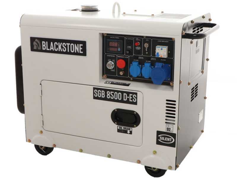 Blackstone SGB 8500 D-ES - Leiser Diesel-Stromerzeuger mit AVR-Regelung 6.3 kW - Dauerleistung 6 kW 230V + ATS