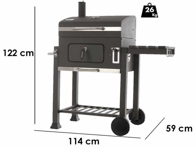 Royal Food CB2400 Medium - Kohlegrill - Standard - Kochfl&auml;che 2400 qcm
